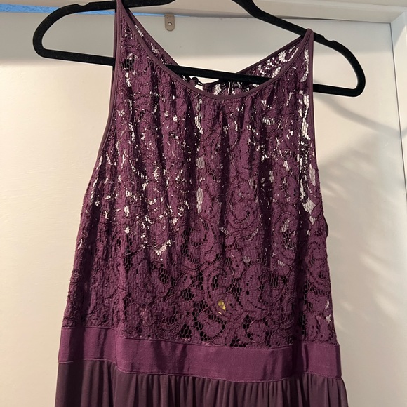 Adrianna Papell Evening Bridesmaid Gown Purple, Plum, Amethyst, Dark Violet - Picture 11 of 12